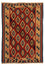 Kelim-tæppe - orientalsk - 200 x 153 cm - rust