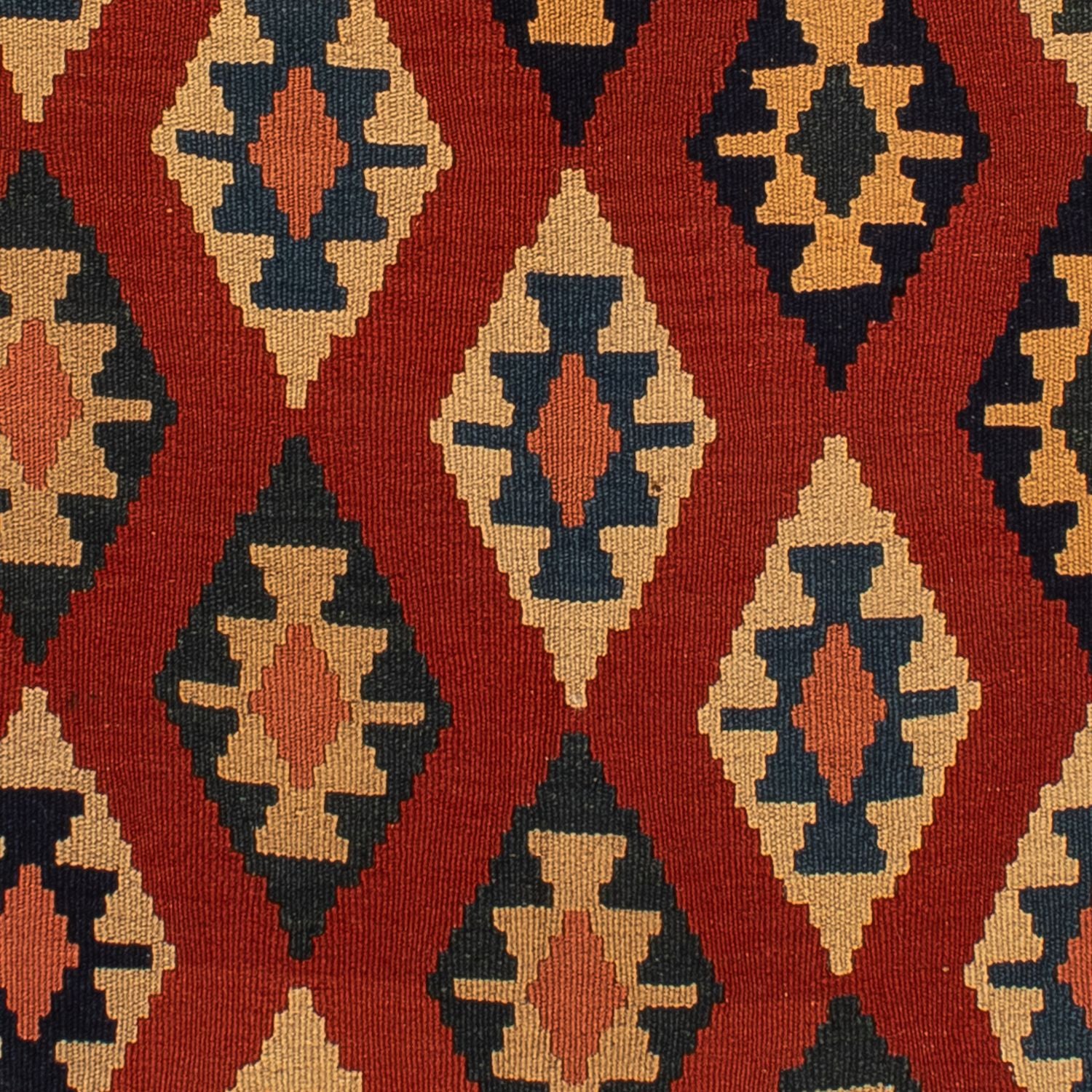 Kelim-tæppe - orientalsk - 200 x 153 cm - rust