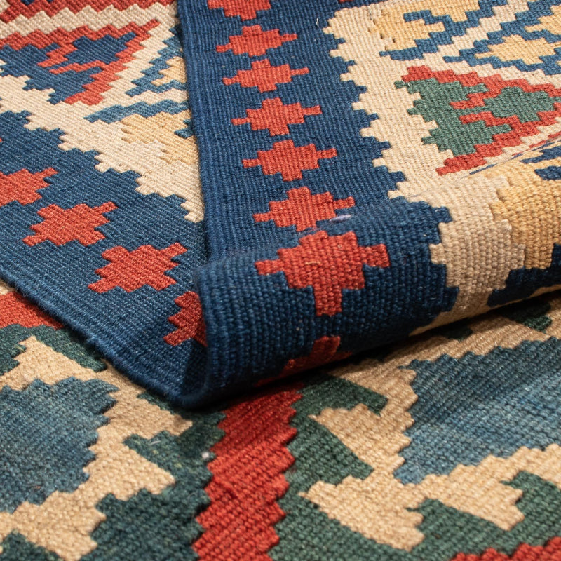 Kelim-tæppe - orientalsk - 200 x 152 cm - flerfarvet