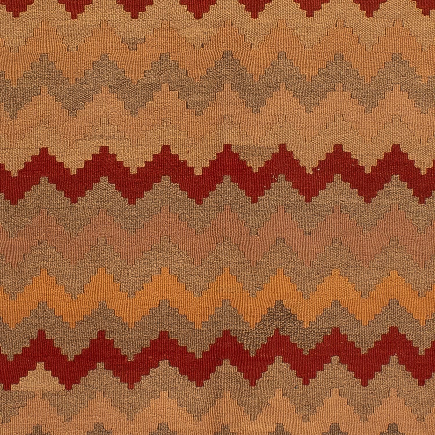 Kelim-tæppe - orientalsk - 214 x 144 cm - brun