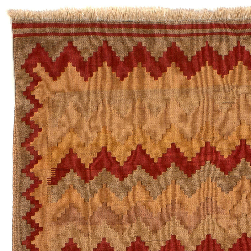 Kelim-tæppe - orientalsk - 214 x 144 cm - brun