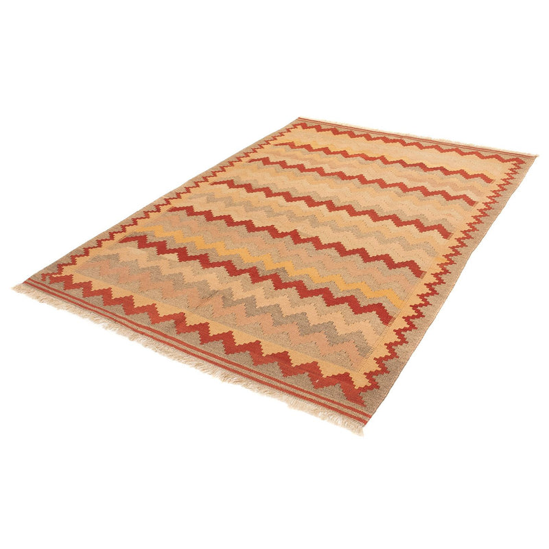 Kelim-tæppe - orientalsk - 214 x 144 cm - brun