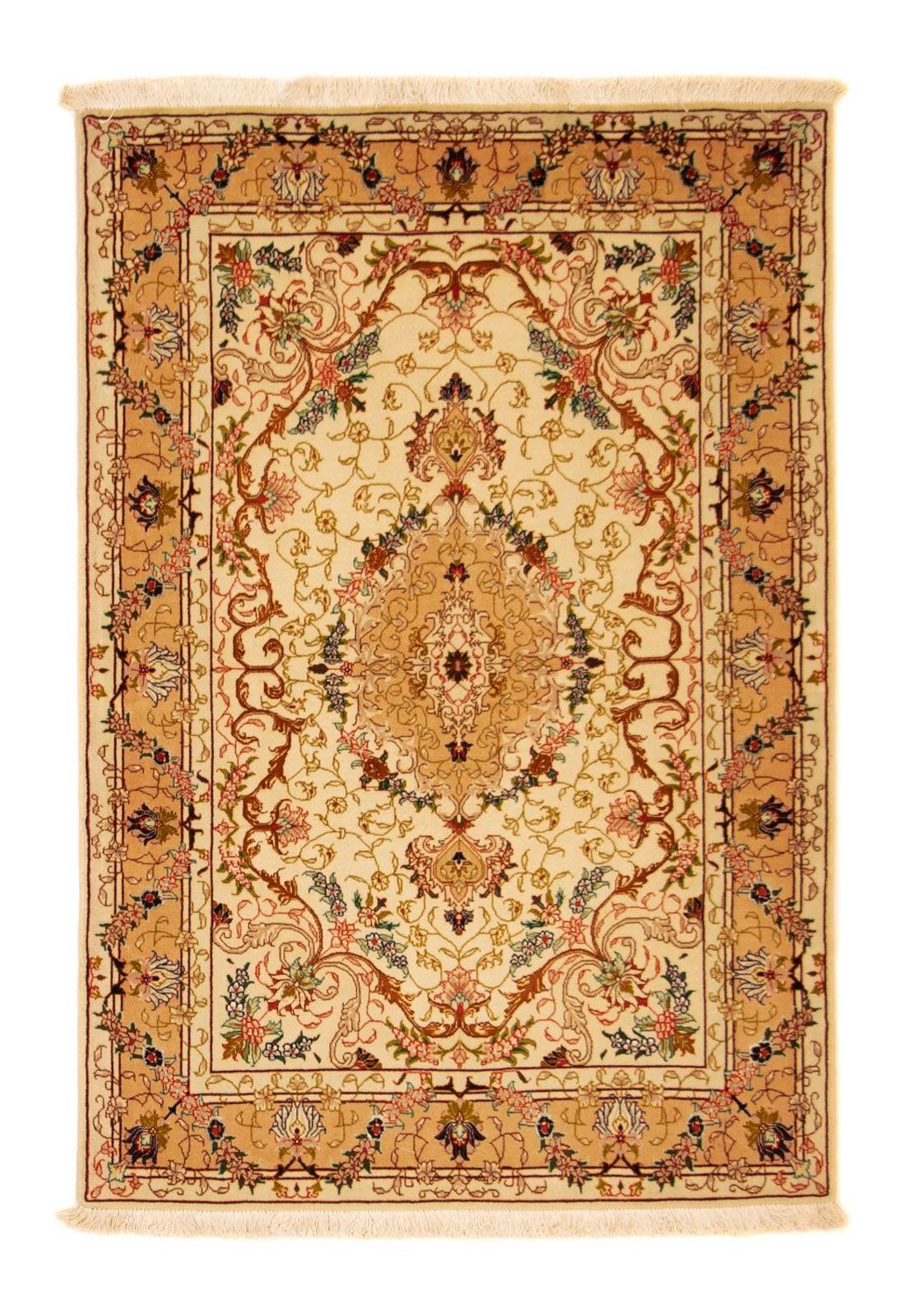 Persisk tæppe - Tabriz - Royal - 148 x 101 cm - beige