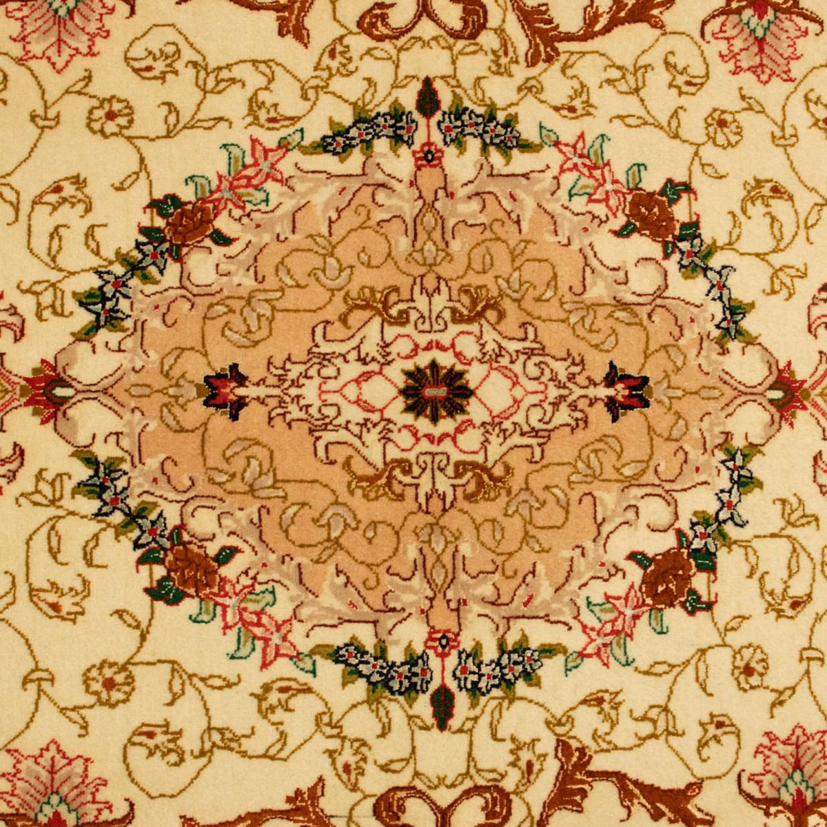 Persisk tæppe - Tabriz - Royal - 148 x 101 cm - beige