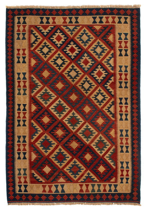 Kelim-tæppe - orientalsk - 215 x 150 cm - flerfarvet