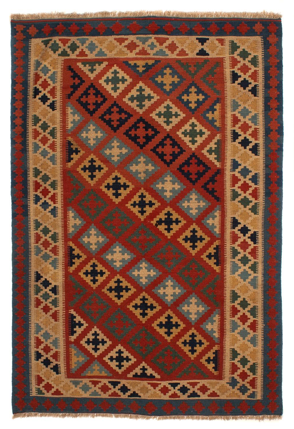 Kelim-tæppe - orientalsk - 210 x 158 cm - flerfarvet