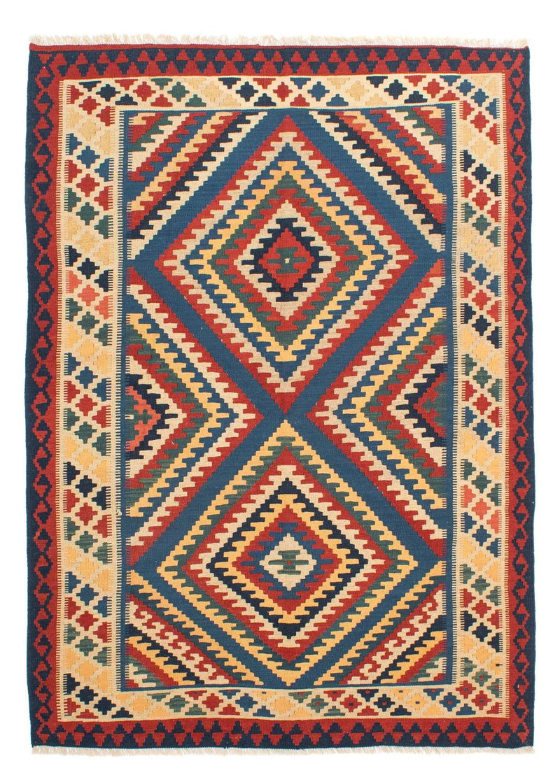 Kelim-tæppe - orientalsk - 217 x 153 cm - flerfarvet