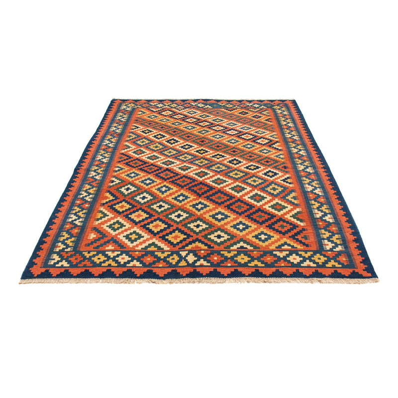 Kelim-tæppe - orientalsk - 202 x 153 cm - flerfarvet