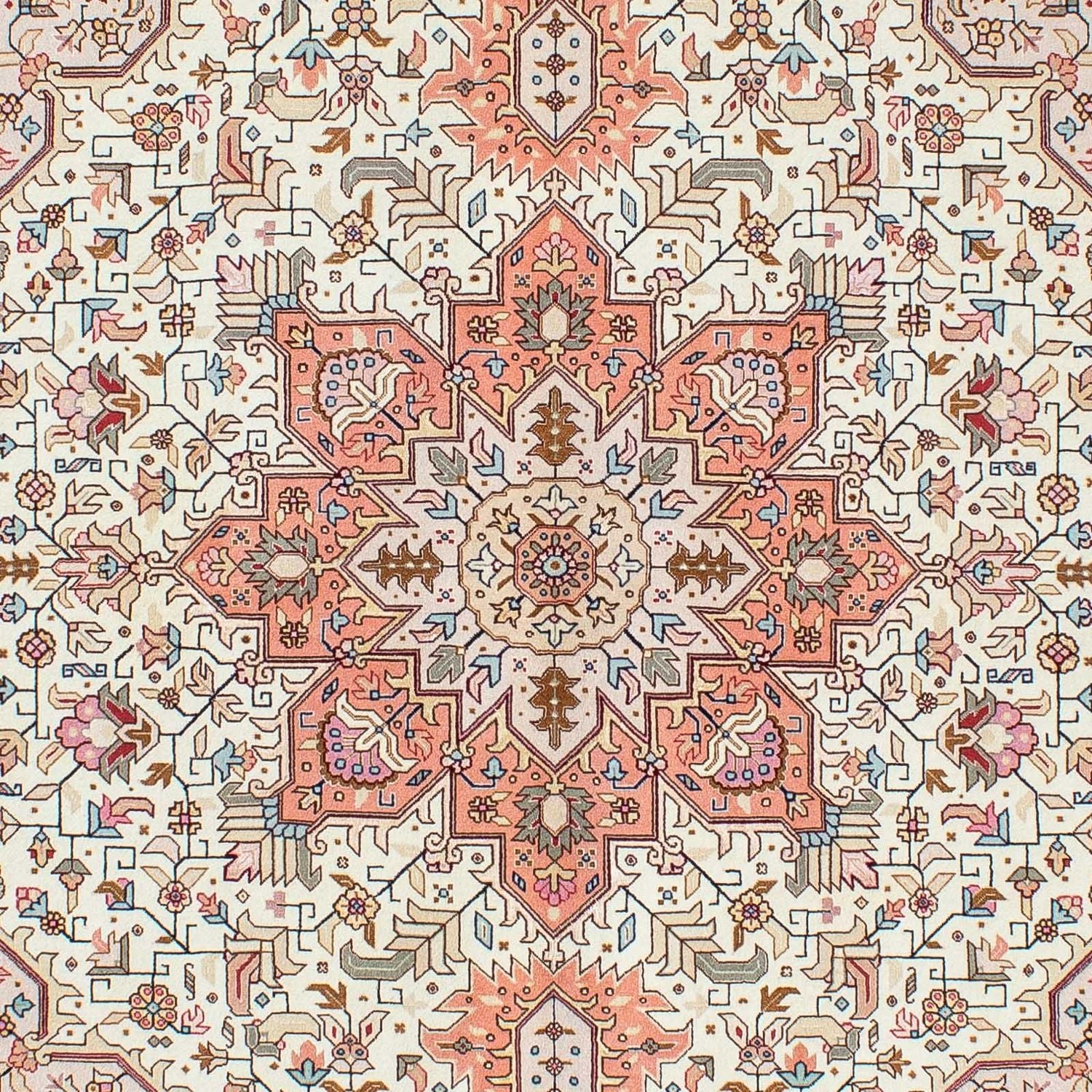 Persisk tæppe - Tabriz - Royal - 201 x 150 cm - beige