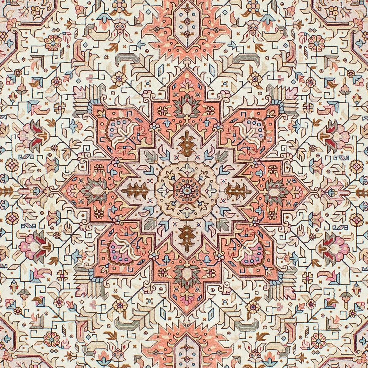 Persisk tæppe - Tabriz - Royal - 201 x 150 cm - beige
