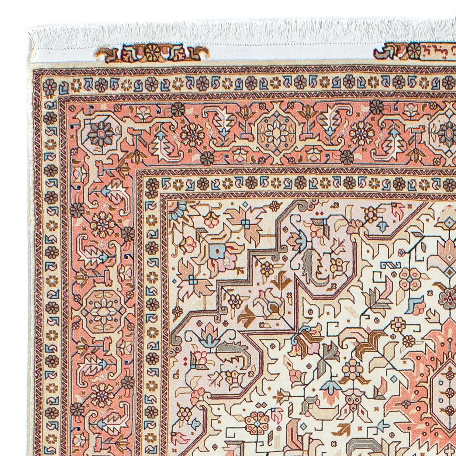 Persisk tæppe - Tabriz - Royal - 201 x 150 cm - beige