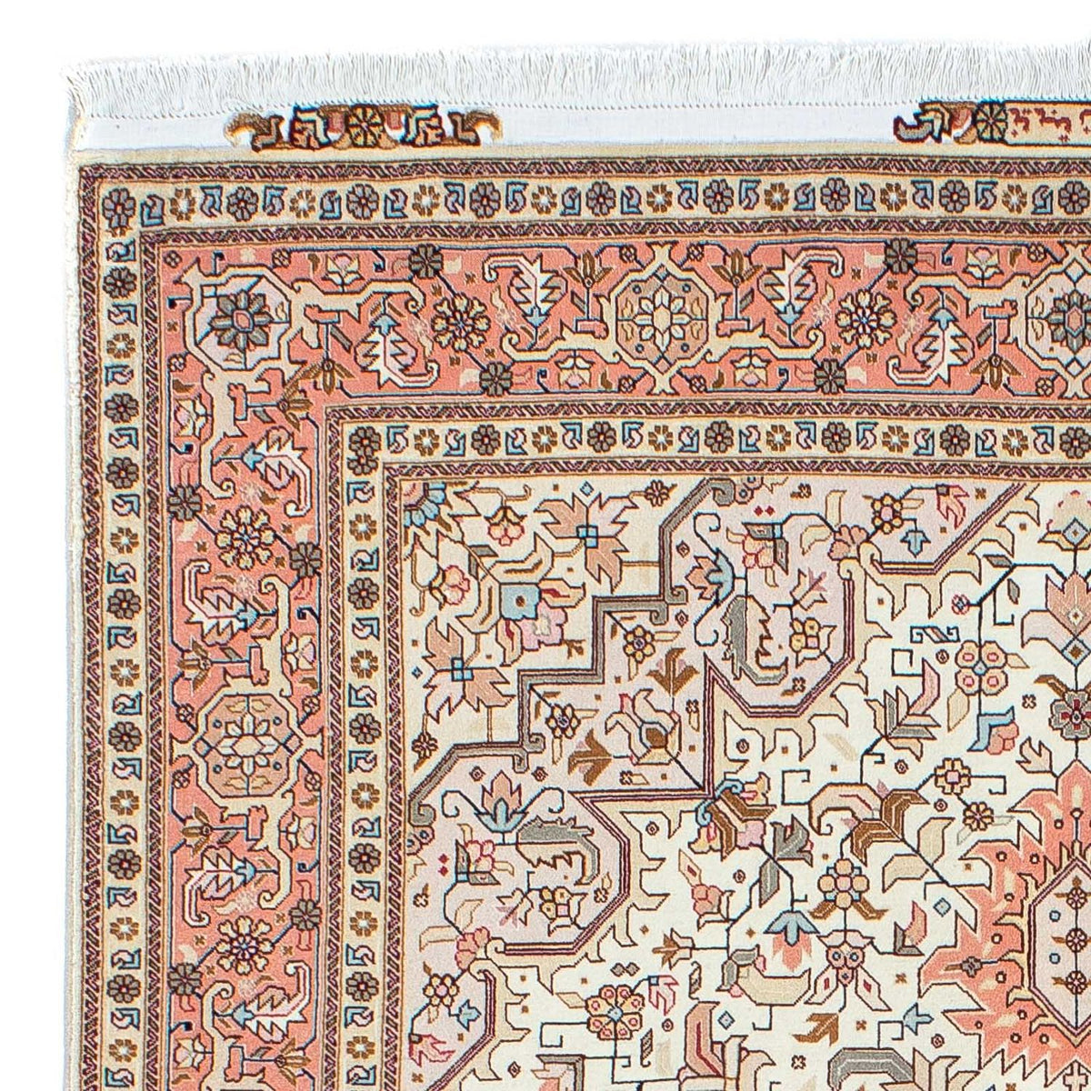 Persisk tæppe - Tabriz - Royal - 201 x 150 cm - beige