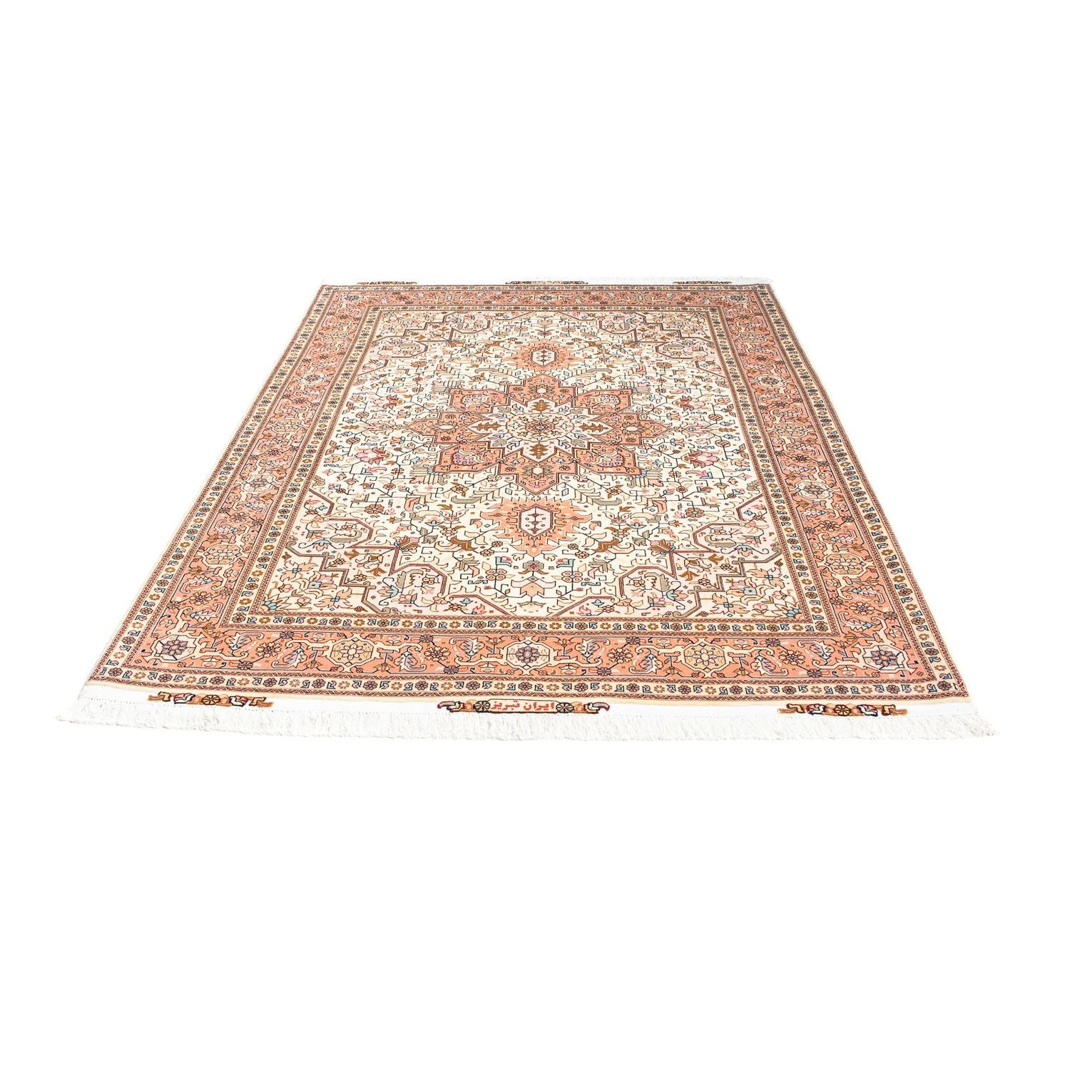 Persisk tæppe - Tabriz - Royal - 201 x 150 cm - beige