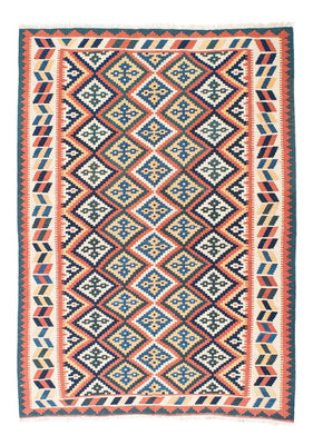 Kelim-tæppe - orientalsk - 191 x 153 cm - beige
