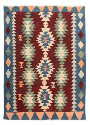 Kelim-tæppe - orientalsk - 265 x 190 cm - mørkerød