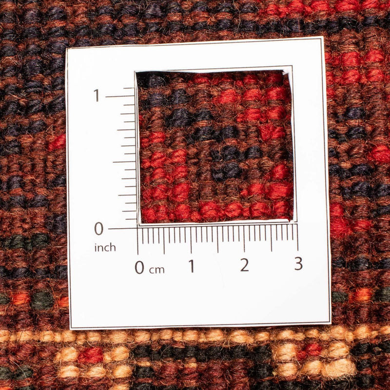 Persisk tæppe - Nomadisk - 305 x 215 cm - mørkerød