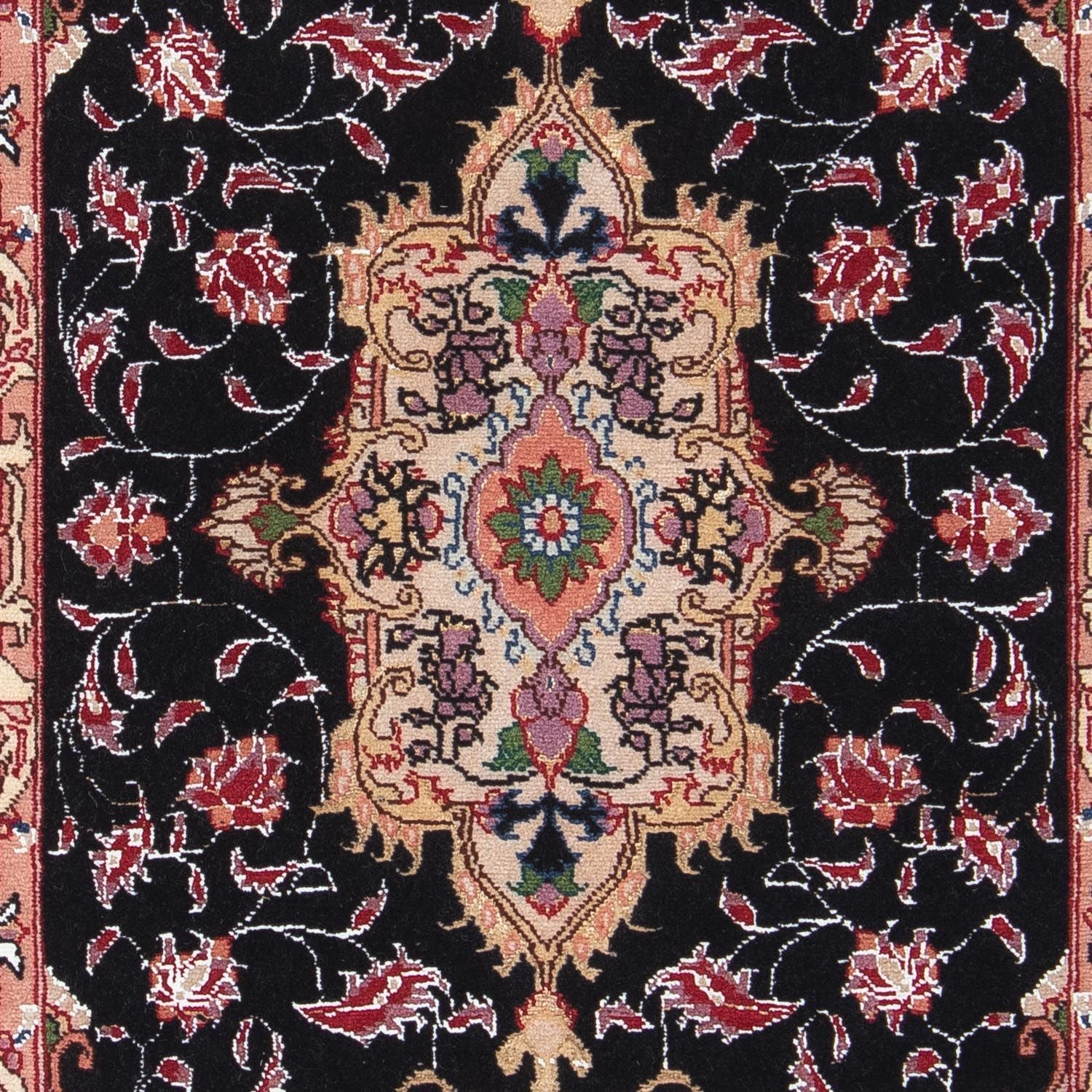 Persisk tæppe - Tabriz - Royal - 91 x 61 cm - mørkeblå