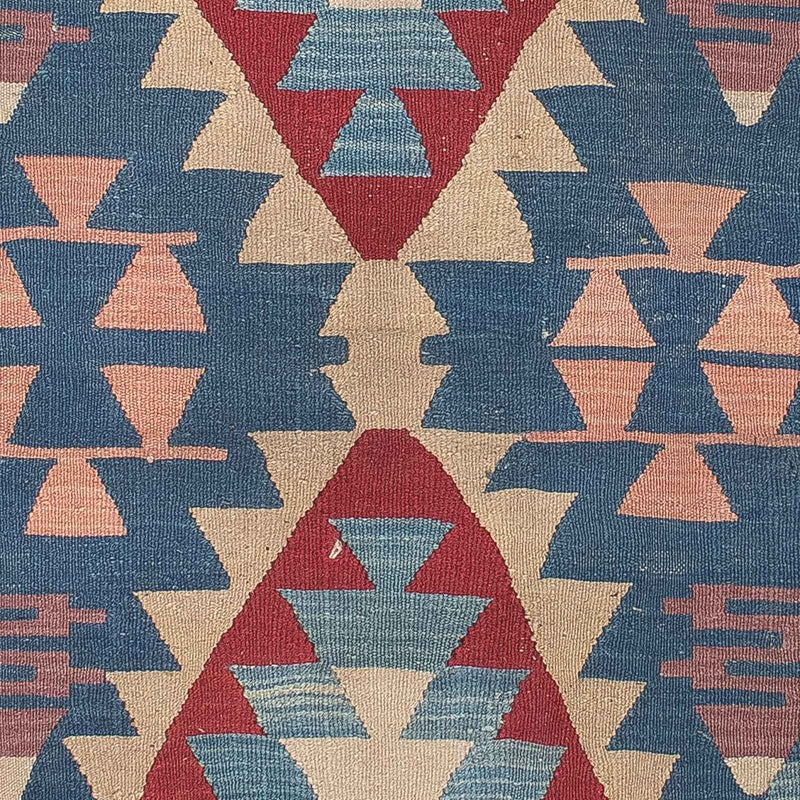 Kelim-tæppe - orientalsk - 160 x 115 cm - blå
