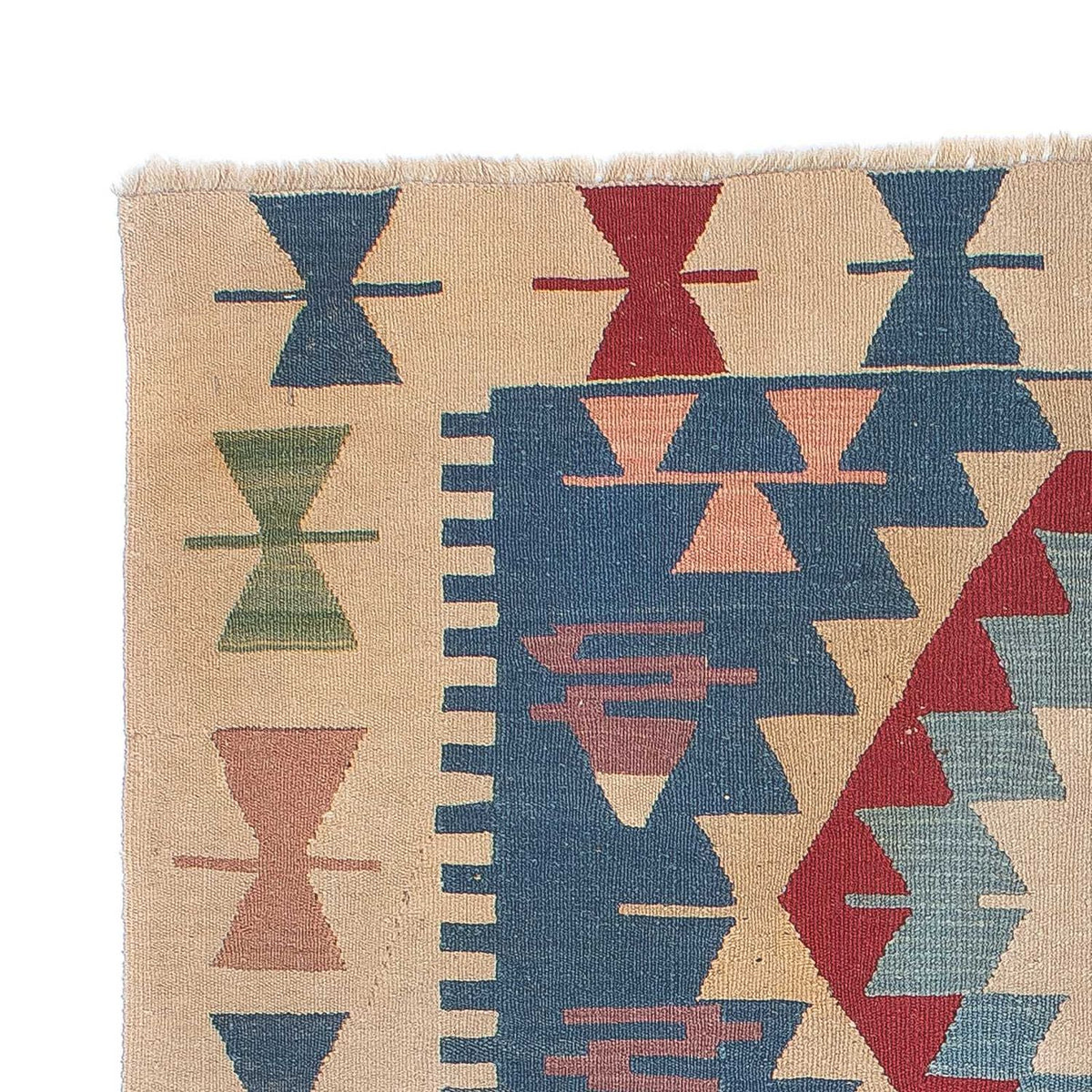 Kelim-tæppe - orientalsk - 160 x 115 cm - blå