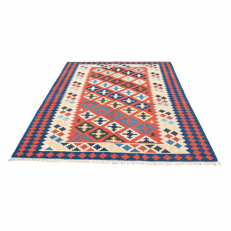 Kelim-tæppe - orientalsk - 202 x 153 cm - rød