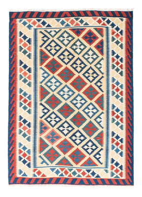 Kelim-tæppe - orientalsk - 195 x 152 cm - beige
