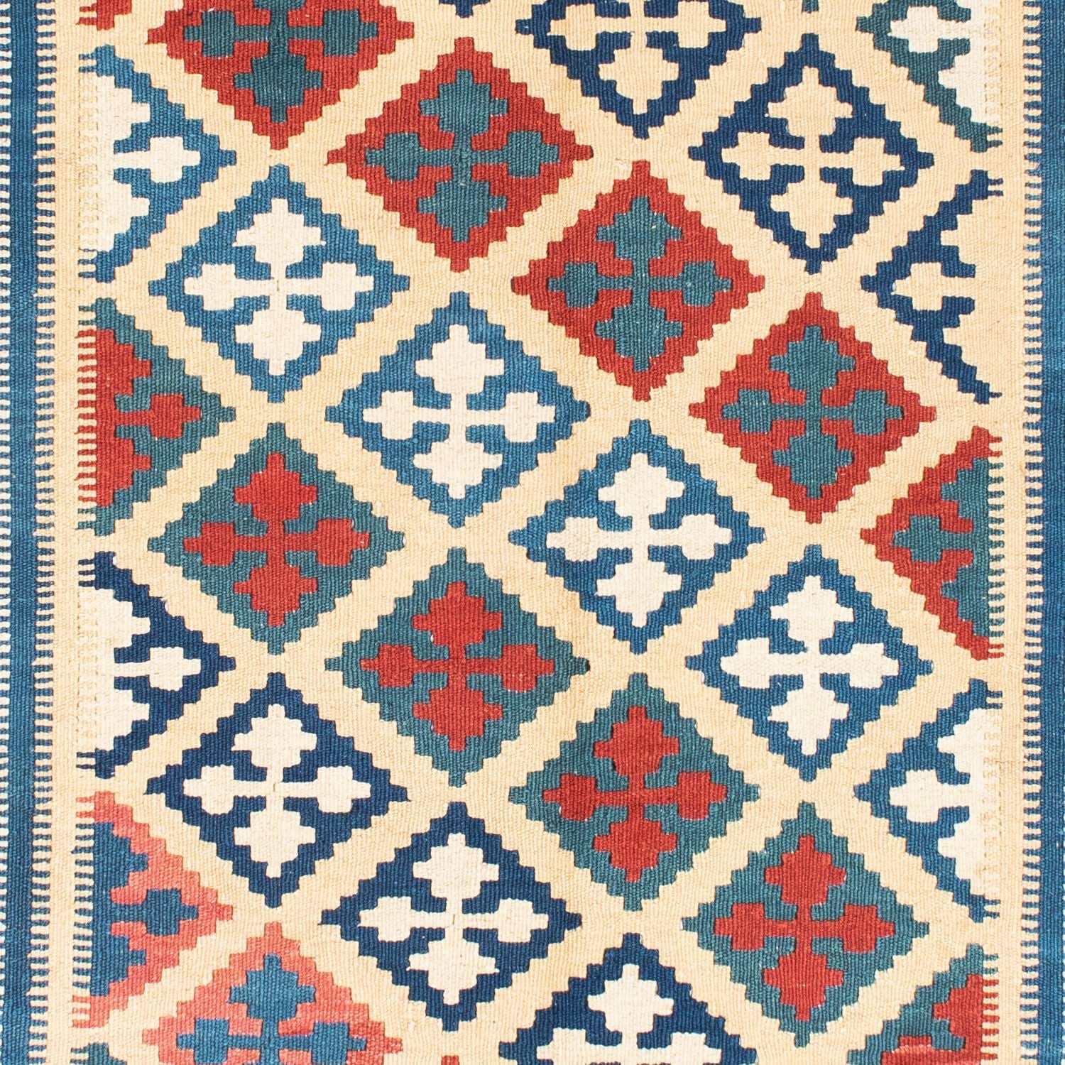 Kelim-tæppe - orientalsk - 195 x 152 cm - beige