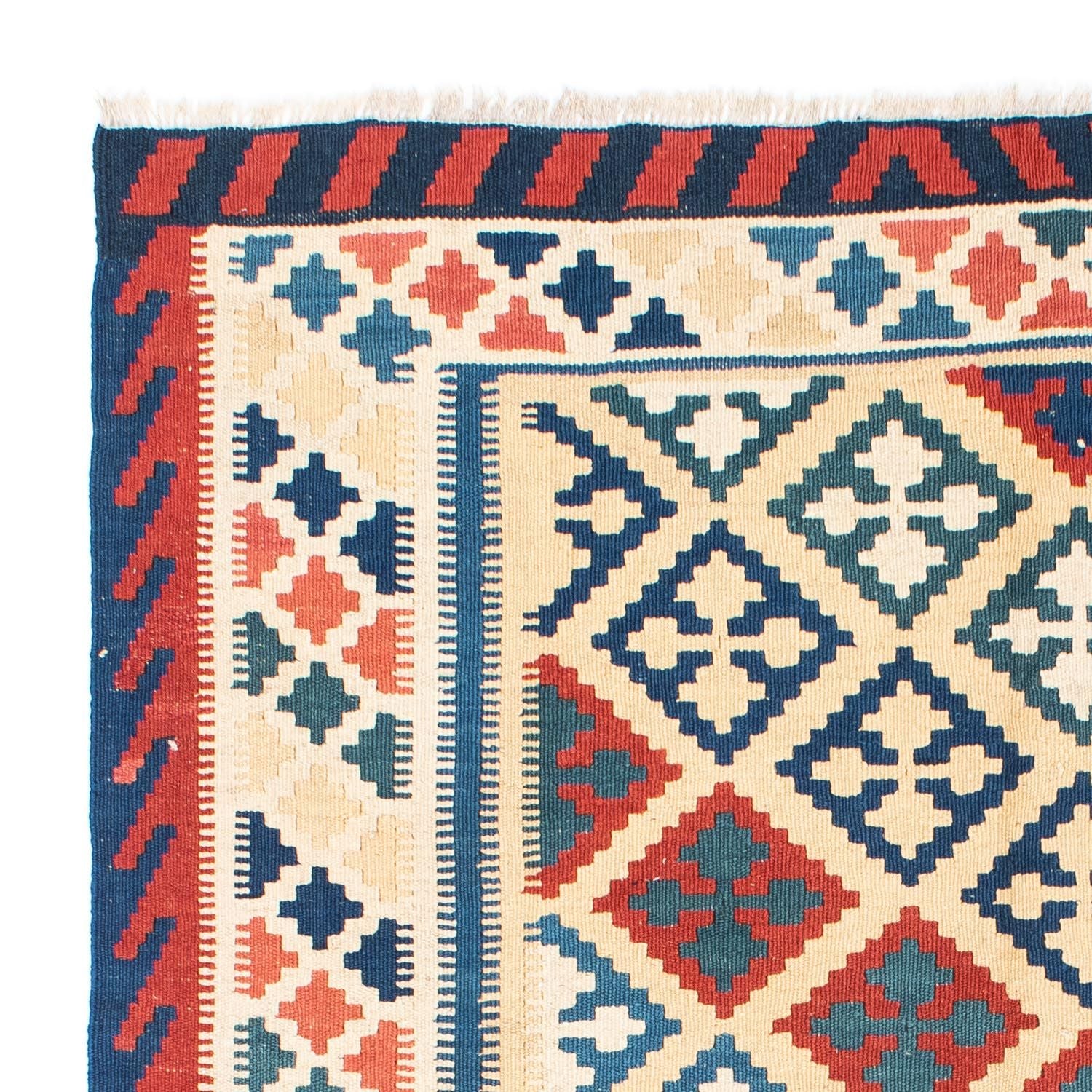 Kelim-tæppe - orientalsk - 195 x 152 cm - beige