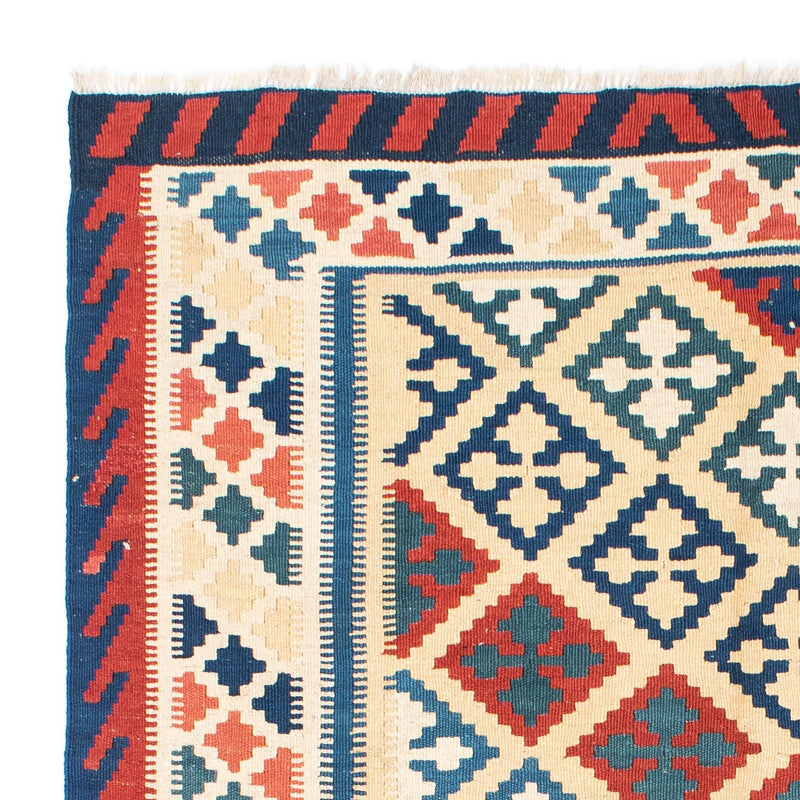 Kelim-tæppe - orientalsk - 195 x 152 cm - beige