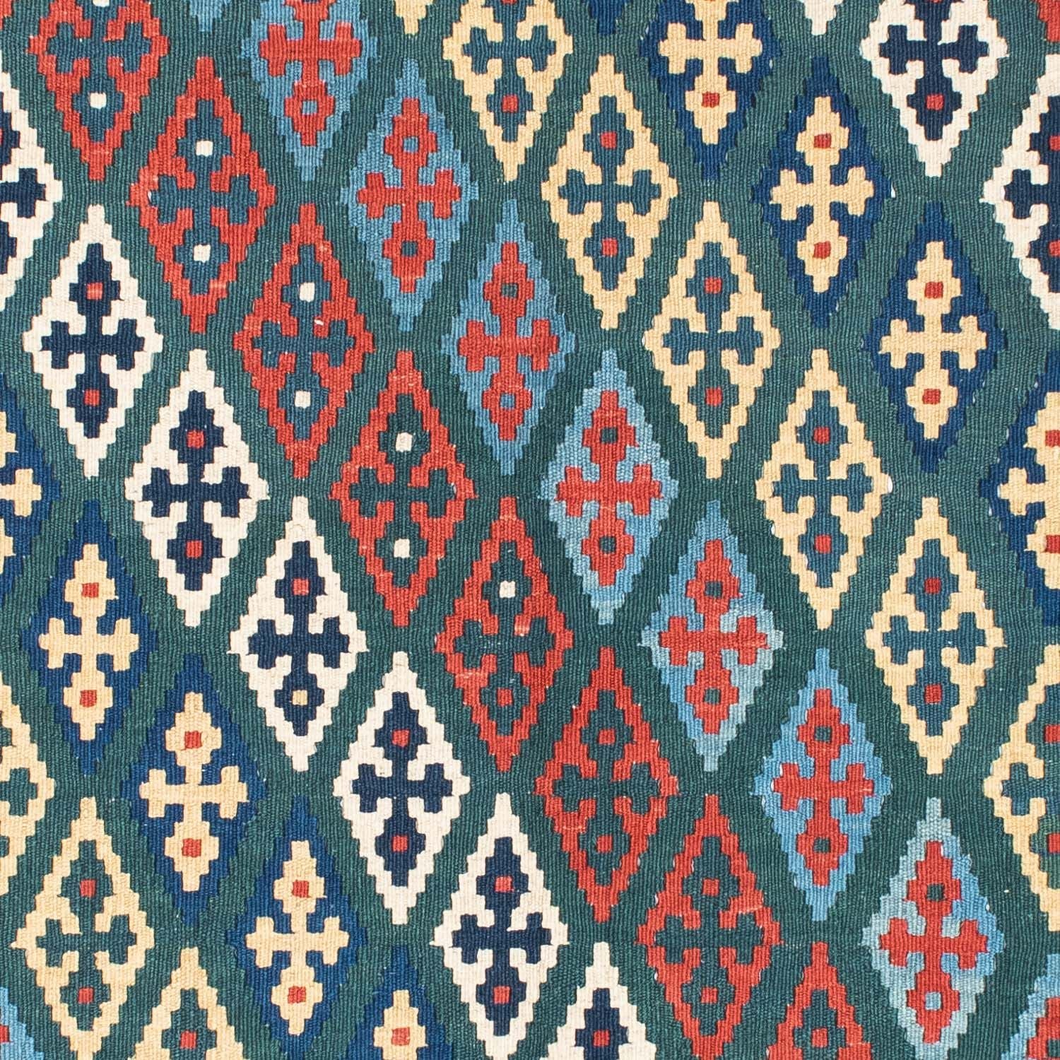Kelim-tæppe - orientalsk - 193 x 131 cm - blå