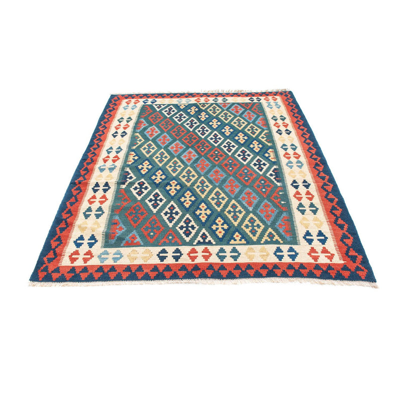 Kelim-tæppe - orientalsk - 193 x 131 cm - blå