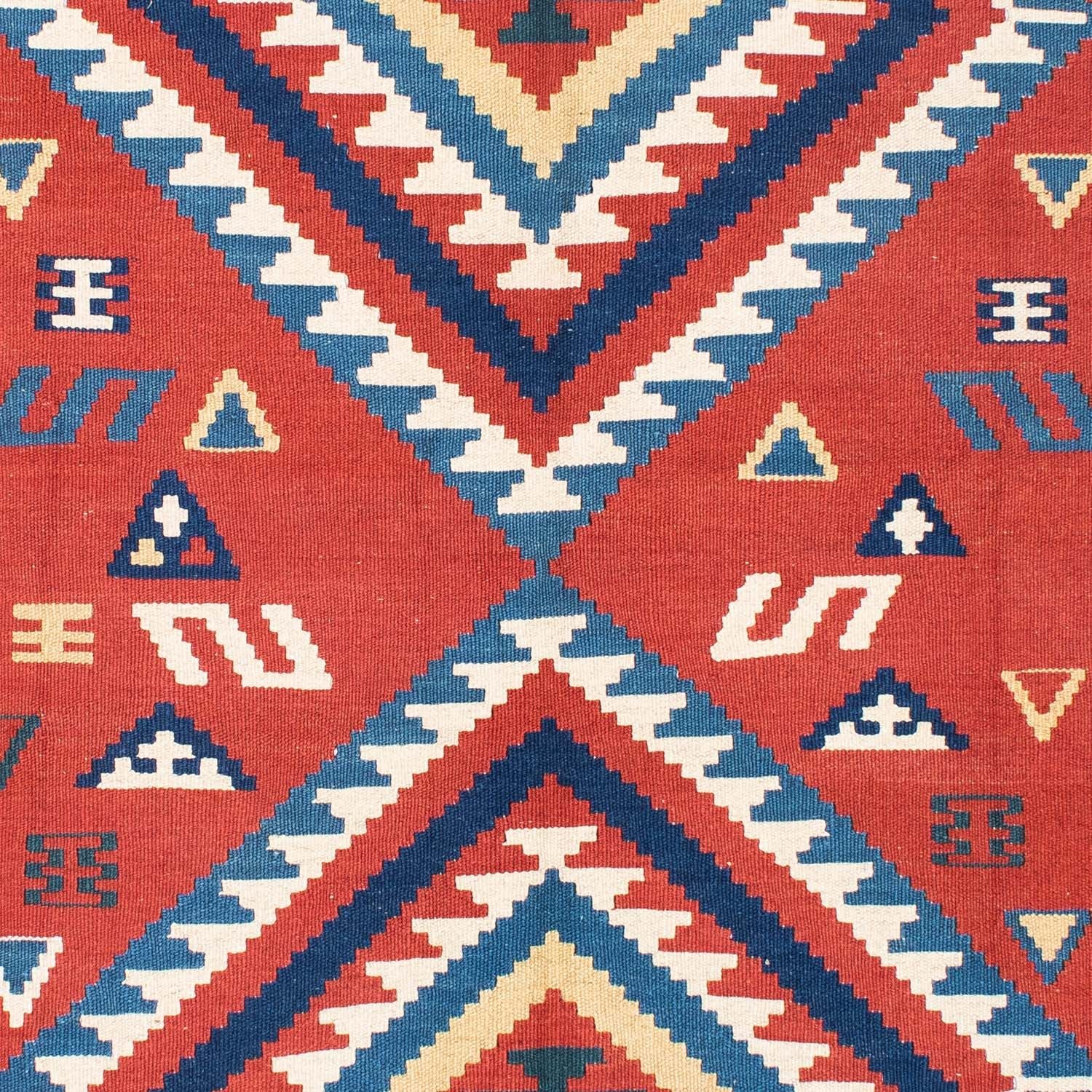 Kelim-tæppe - orientalsk - 213 x 160 cm - rød