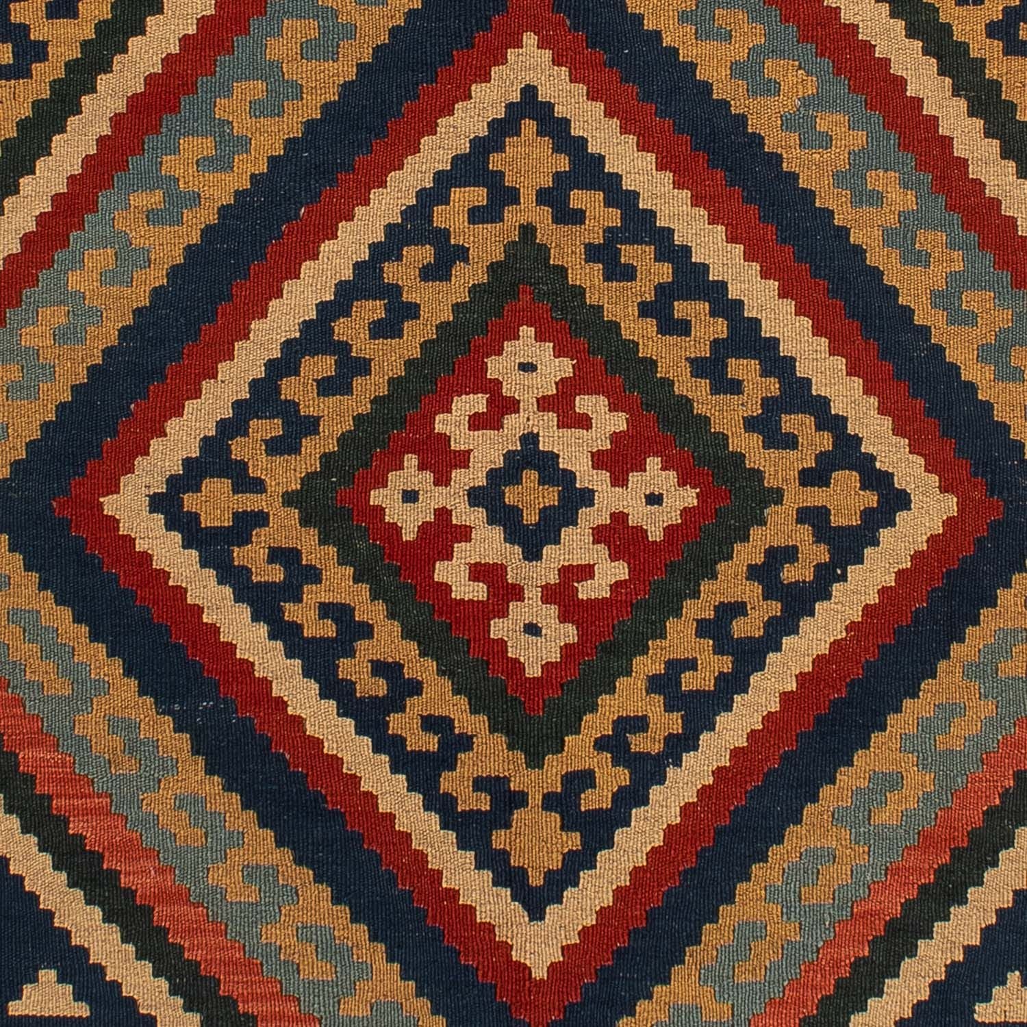 Kelim-tæppe - orientalsk - 213 x 150 cm - flerfarvet