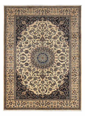 Persisk tæppe - Nain - Royal - 353 x 252 cm - mørk beige