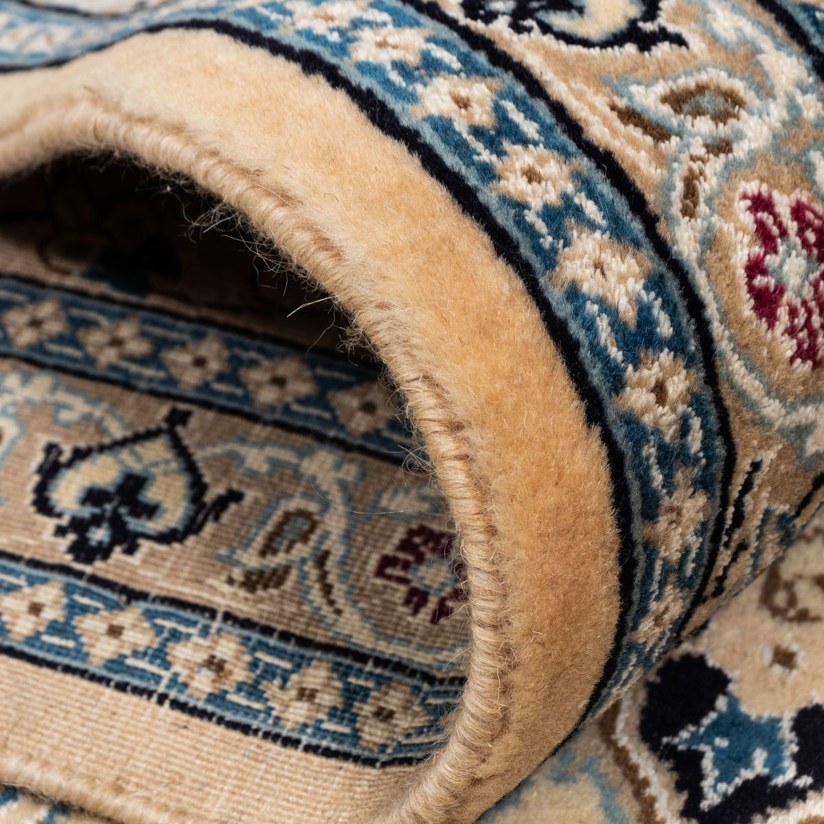 Persisk tæppe - Nain - Royal - 344 x 245 cm - mørk beige