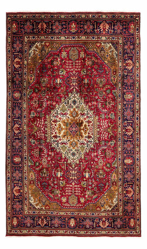 Persisk tæppe - Tabriz - 322 x 197 cm - rød