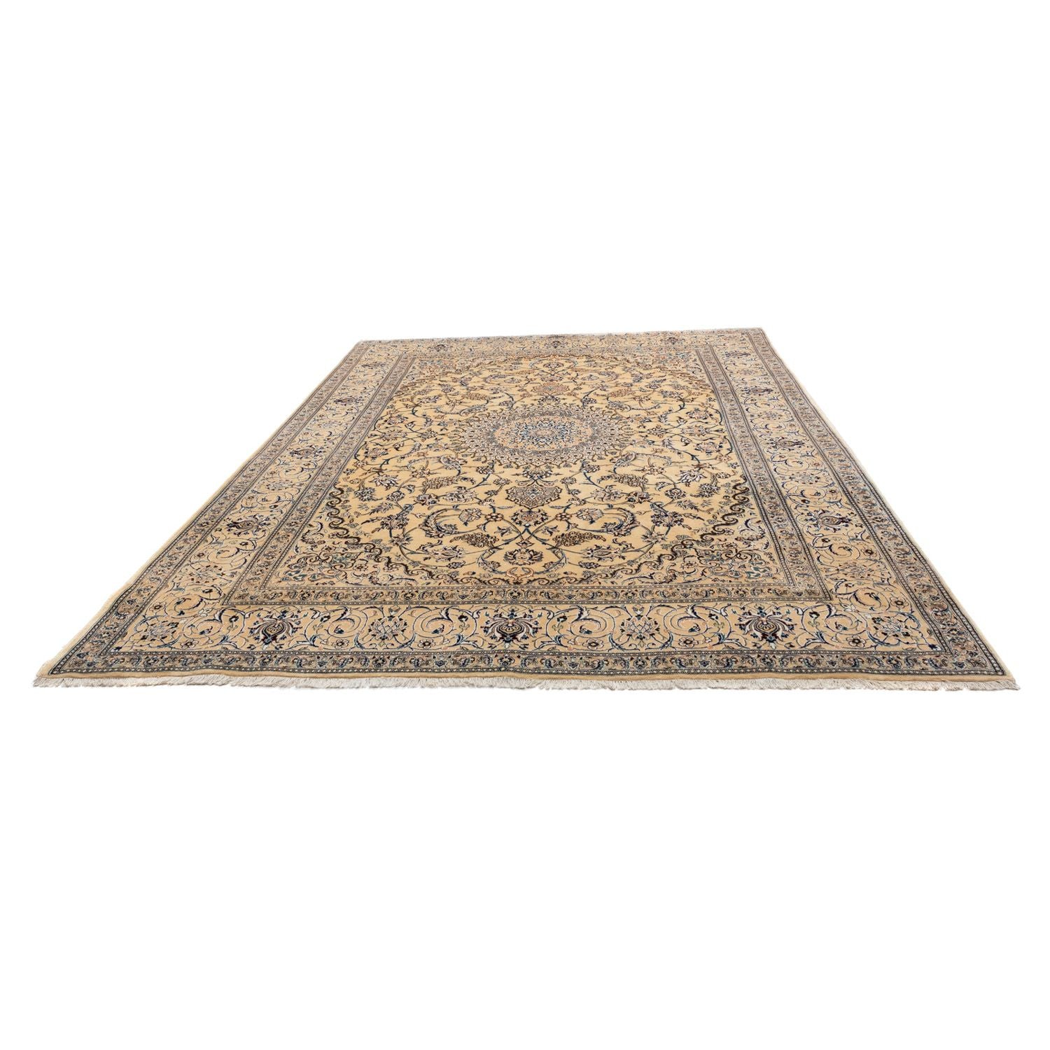 Persisk tæppe - Nain - Royal - 342 x 240 cm - beige