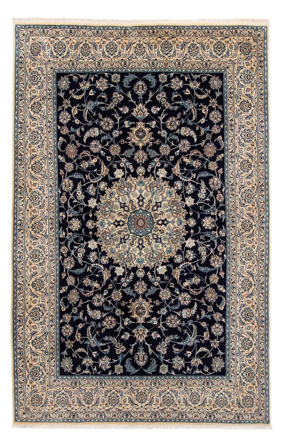 Persisk tæppe - Nain - Royal - 286 x 198 cm - sort