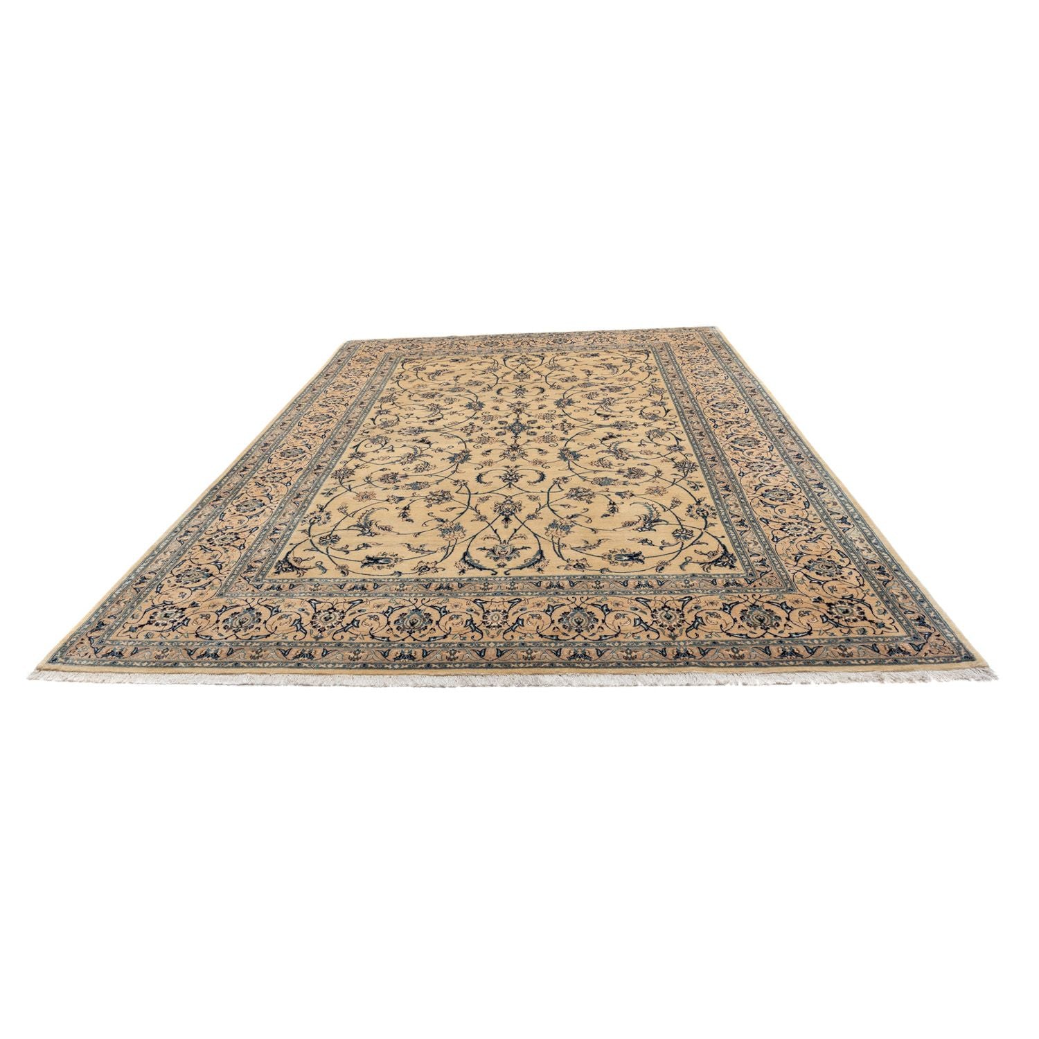 Persisk tæppe - Nain - Royal - 358 x 247 cm - mørk beige