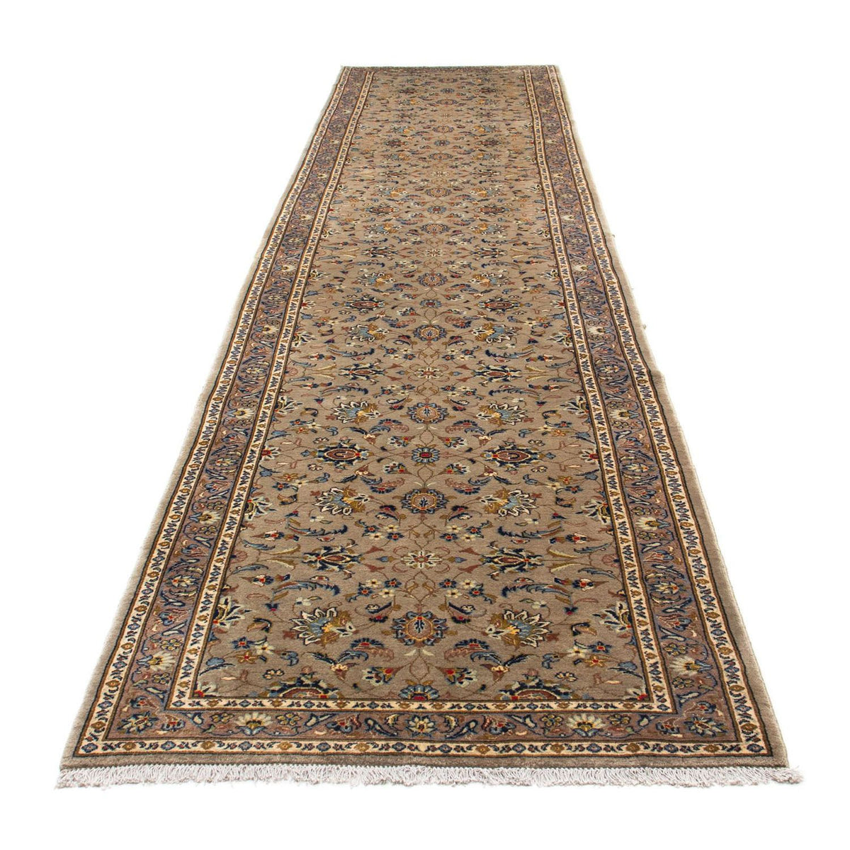 Løber Persisk tæppe - Keshan - 503 x 104 cm - beige