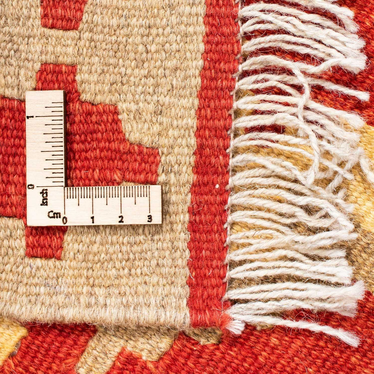 Kelim-tæppe - orientalsk - 211 x 155 cm - rød