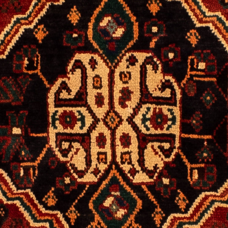 Persisk tæppe - Nomadisk - 281 x 200 cm - mørkerød