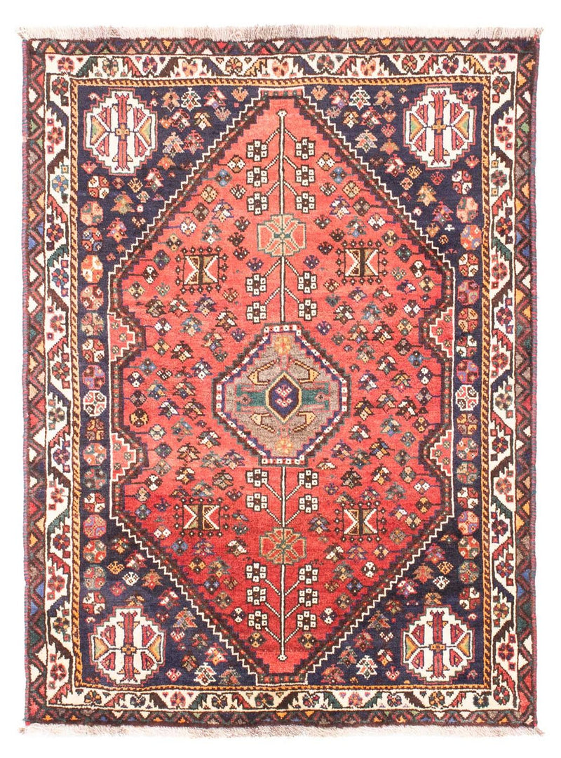 Persisk tæppe - Nomadisk - 151 x 106 cm - lysrød