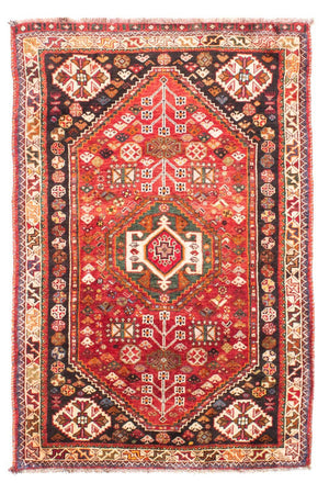 Persisk tæppe - Nomadisk - 171 x 110 cm - mørkerød