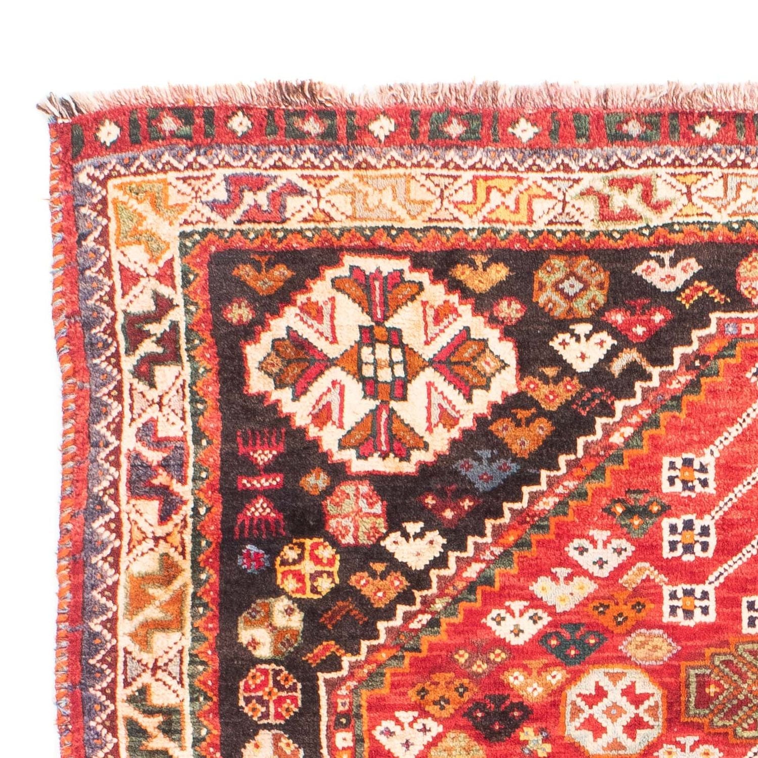 Persisk tæppe - Nomadisk - 171 x 110 cm - mørkerød