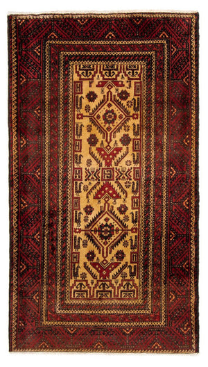 Løber Baluch-tæppe - 202 x 113 cm - rød