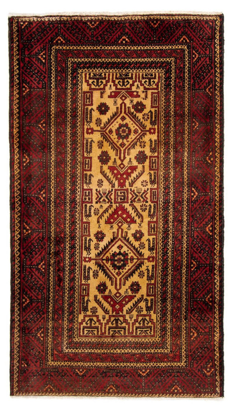 Løber Baluch-tæppe - 202 x 113 cm - rød