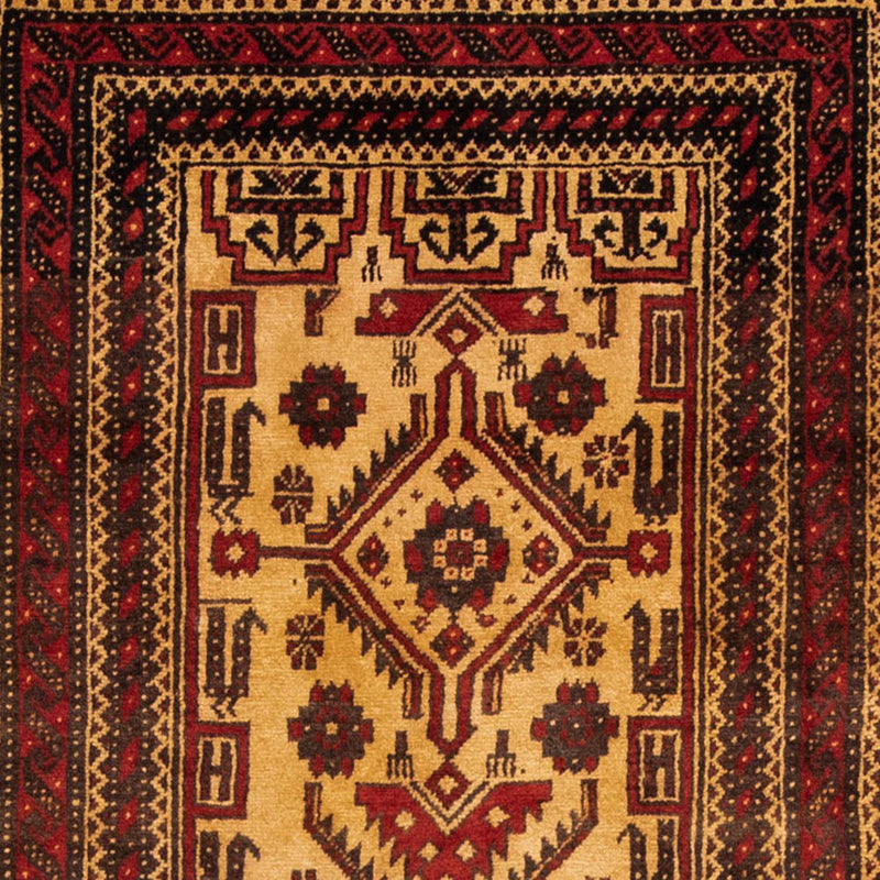 Løber Baluch-tæppe - 202 x 113 cm - rød