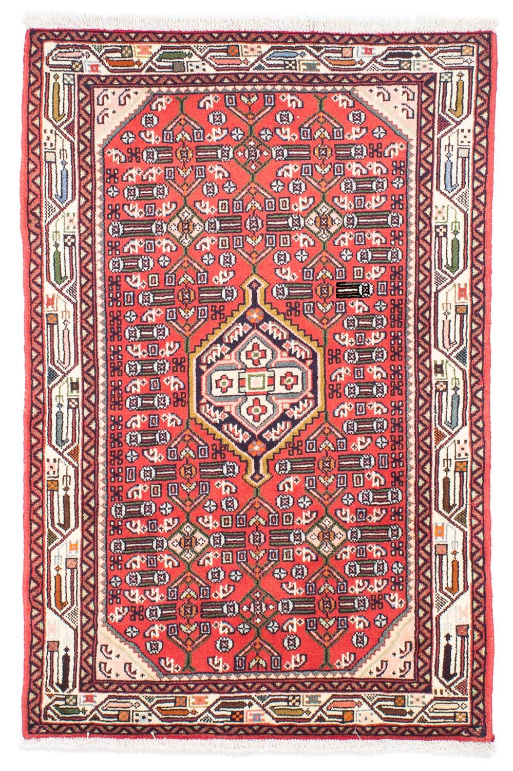 Persisk tæppe - Nomadisk - 148 x 102 cm - rød