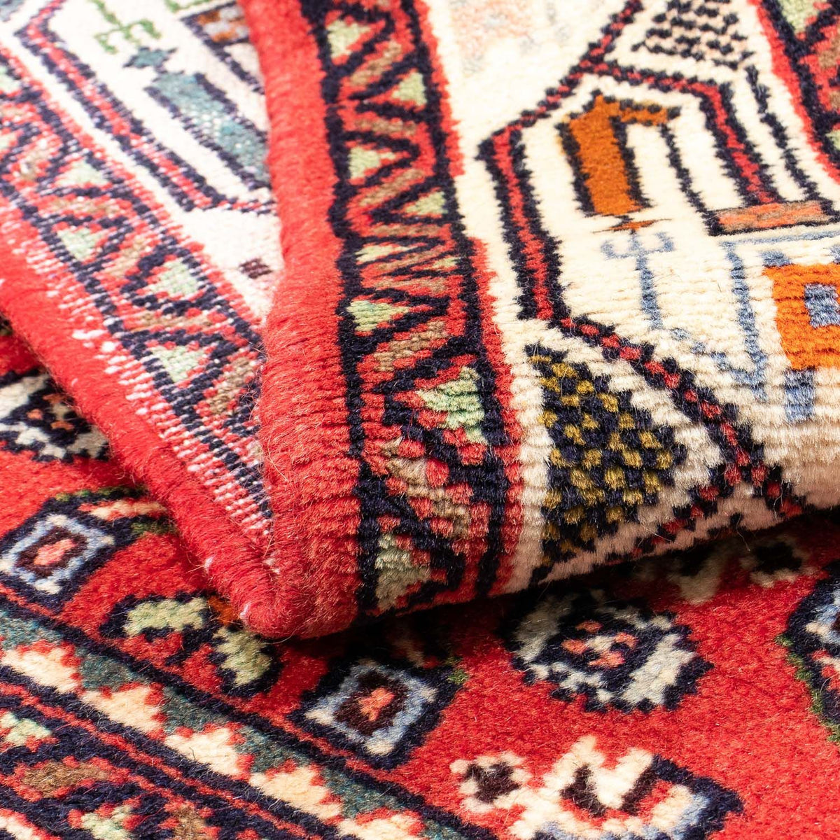 Persisk tæppe - Nomadisk - 148 x 102 cm - rød