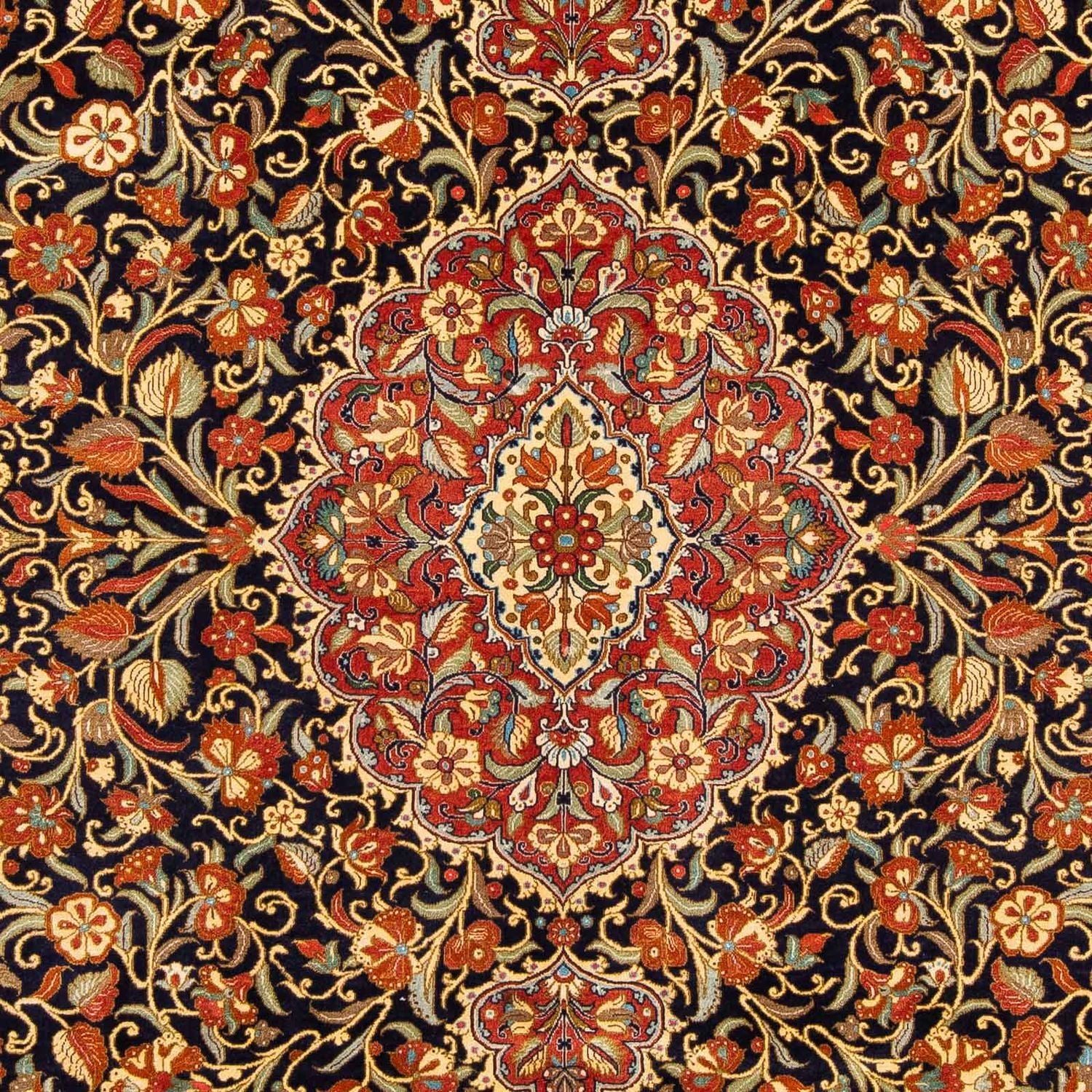 Persisk tæppe - Ghom - 305 x 212 cm - flerfarvet